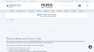 Credit Card | Peoples Jewellers