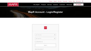 Login/Register | MapR