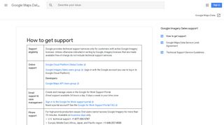 How to get support - Google Maps Data Help