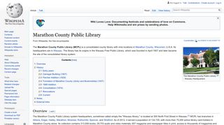 Marathon County Public Library - Wikipedia