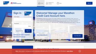 Marathon Credit Card - Manage your account - Comenity