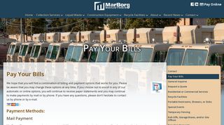 Pay Your Bills - MarBorg Industries