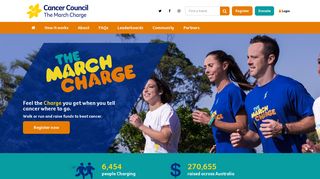 Fundraising for cancer research | The March Charge | Cancer Council