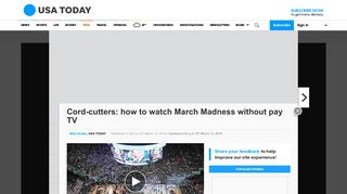 March Madness: A cord cutter's guide to watching, streaming