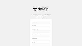 Register - March Networks Partner Portal