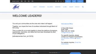 Login for Leaders – International March of the Living