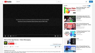 Marco Polo App Review - Video Messaging - YouTube