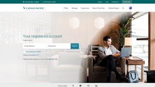Your registered account - Cathay Pacific