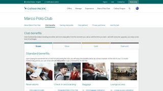 Marco Polo Club Benefits - Cathay Pacific