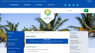 Water Billing | Margate, FL