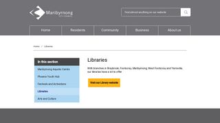 Libraries - Maribyrnong