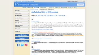 Electronic Resources - Maricopa County Library District