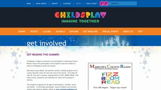 Maricopa County Reads! - Childsplay - Theater