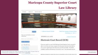 Electronic Court Record (ECR) | Maricopa County Superior Court Law ...