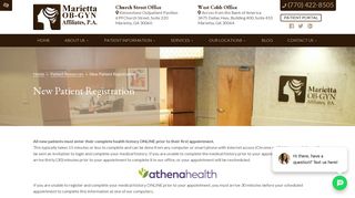 Marietta OB/GYN | New Patient Registration