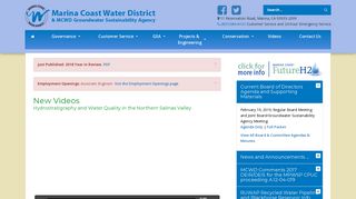 Marina Coast Water District : Home Page