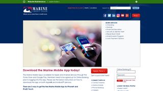 Mobile Banking App - Marine Credit Union