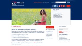E-Statements - Marine Credit Union