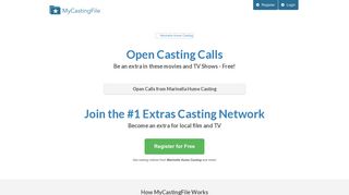 Marinella Hume Casting - Open Calls - MyCastingFile.com