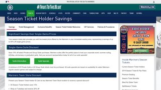 Savings | Season Tickets | Seattle Mariners - MLB.com