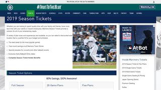 2019 Season Tickets | Seattle Mariners - MLB.com