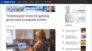 Ticketmaster tricks for getting good seats to popular events | KOMO