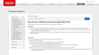 How to Link a Nintendo Account to Super Mario Run | Nintendo Support