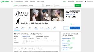 Working at Mario Tricoci Hair Salons & Day Spas | Glassdoor