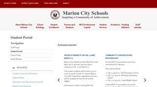 Student Portal - Marion City Schools