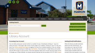 Library Account | Marion Public Library