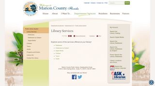 Library Services | Marion County, FL