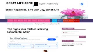 Top Signs your Partner is having Extramarital Affair - GREAT LIFE ZONE