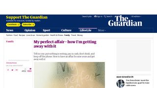 My perfect affair – how I'm getting away with it | Life and style | The ...