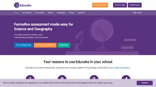 Educake - formative assessment made easy | Educake - Online ...