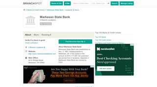 Markesan State Bank - 4 Locations, Hours, Phone Numbers …