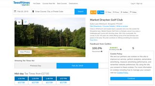 Market Drayton Golf Club Tee Times - Whitchurch Shropshire
