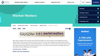Market Matters - California Association of Realtors