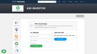 420 Investor - Login for 420 Investor | Marketfy