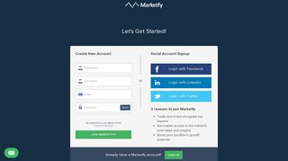 Sign up here! - Marketfy