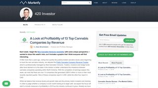 420 Investor | Marketfy