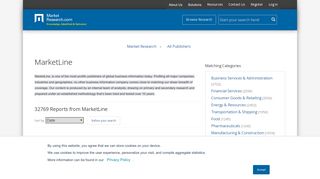MarketLine Research Reports - MarketResearch.com