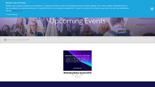 Upcoming Live Events and Online Webinars - Marketo