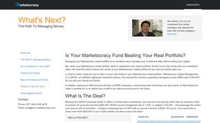 Is Your Marketocracy Fund Beating Your Real Portfolio? - MDS