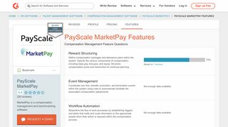 PayScale MarketPay Features | G2 Crowd