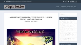Marketplace Superheros Course Review - How to Private Label On ...