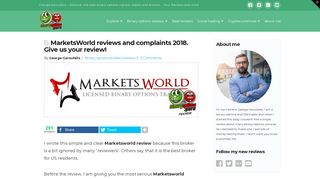 Marketsworld reviews & complaints by real traders 2018-Broker ...