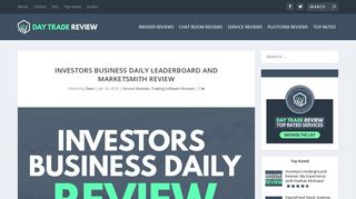 Investors Business Daily Leaderboard and MarketSmith Review