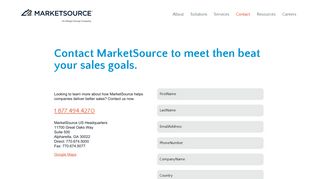 Contact MarketSource to meet and beat your sales goals.