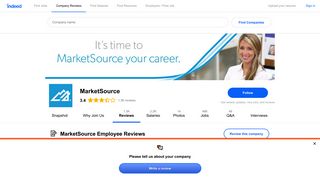Working at MarketSource: 1,292 Reviews | Indeed.com