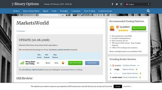 • MarketsWorld Review - A Good Mix Between Binary Options And ...